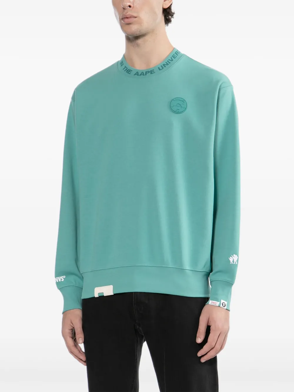 Aape By A Bathing Ape Moonface Sweatshirt In Blue