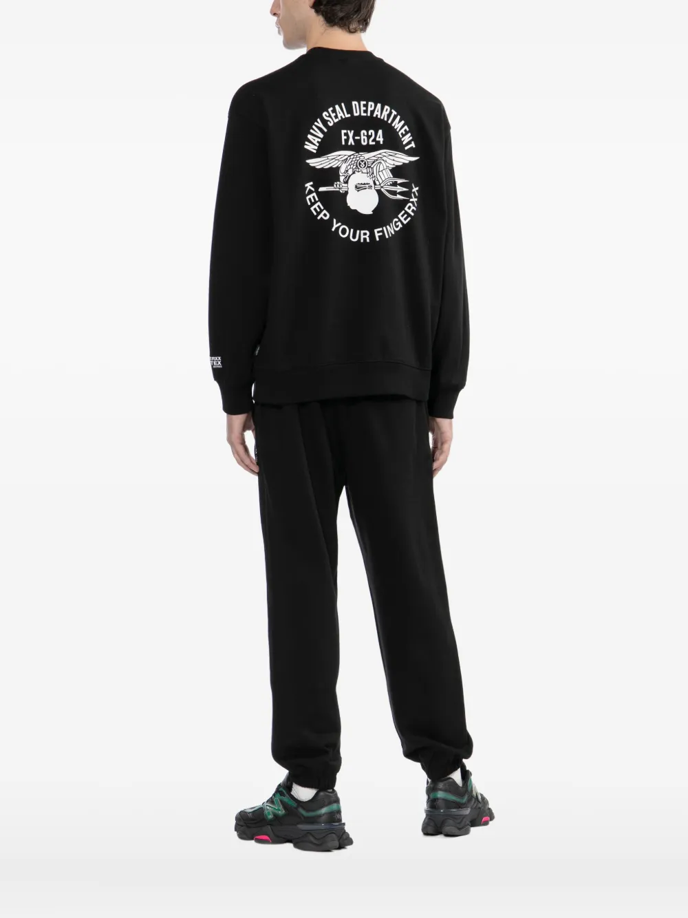 Fingercroxx Navy Seal Sweatshirt In Black