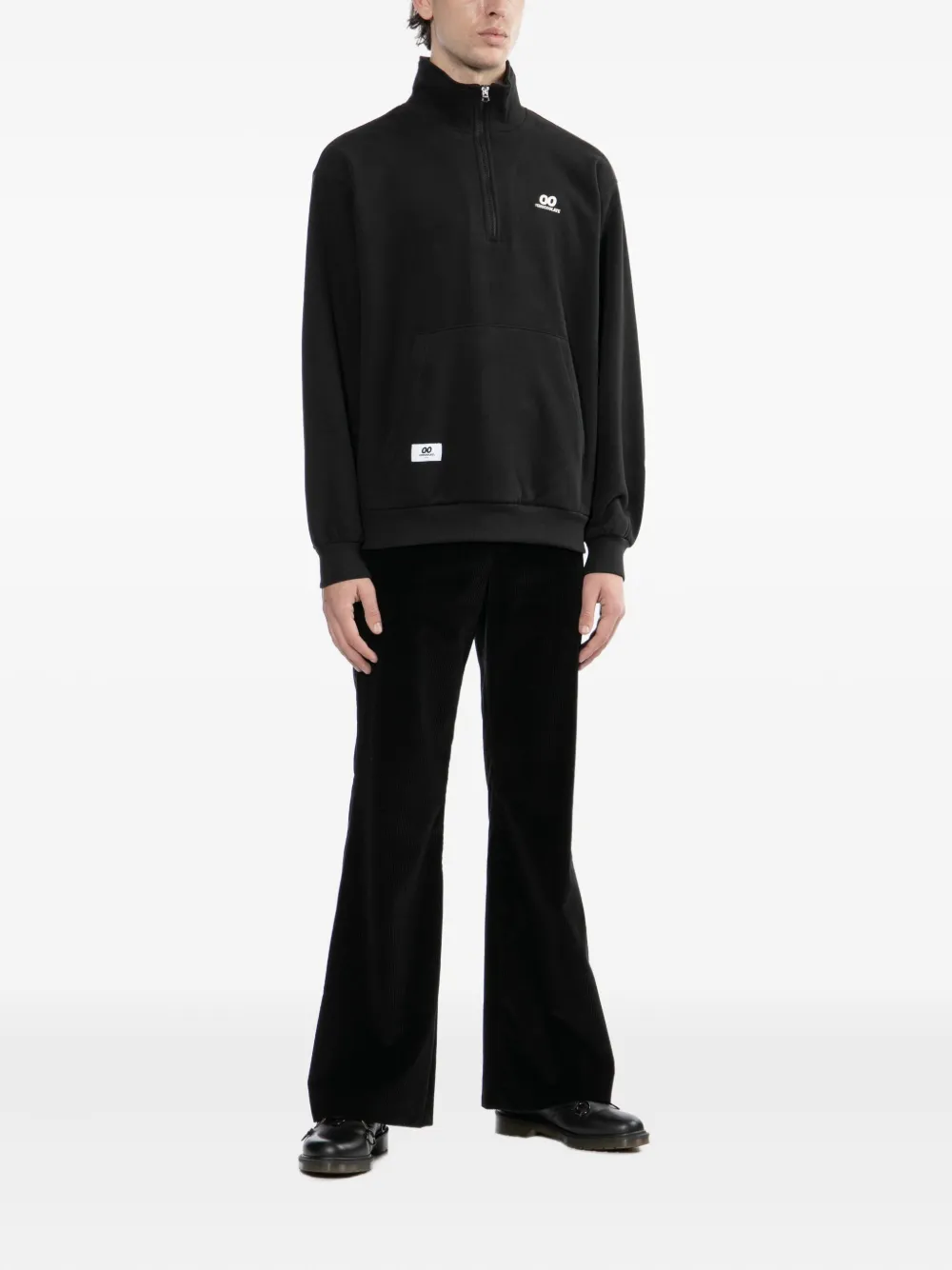 CHOCOOLATE Sweater met rits - Zwart