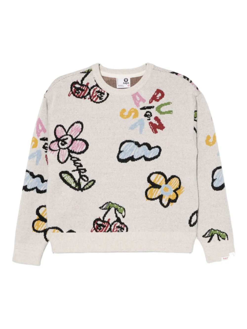 AAPE BY *A BATHING APE® suéter con estampado gráfico | neutro | Image 1