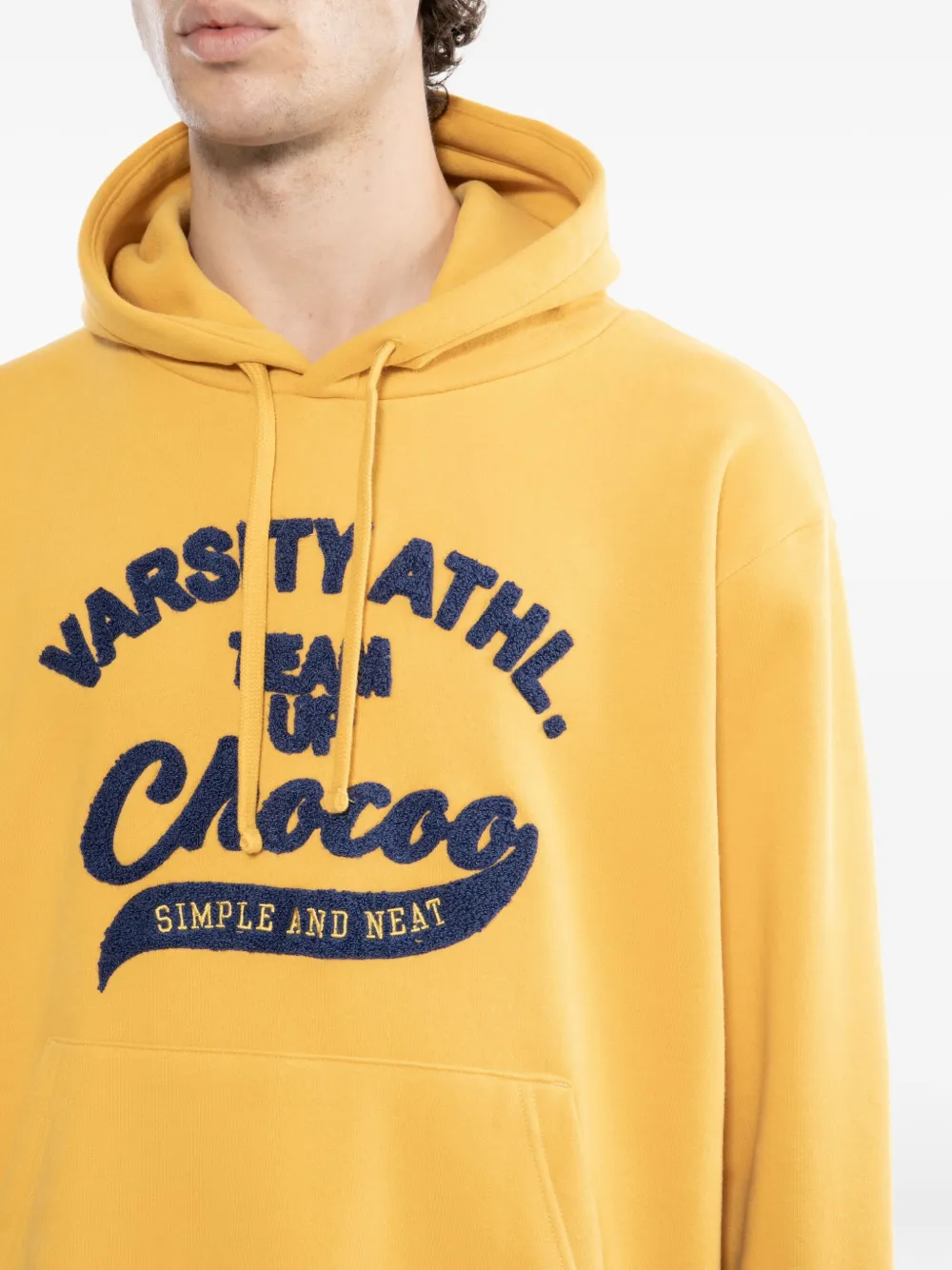 Chocoolate Logo-appliqué Hoodie In Yellow