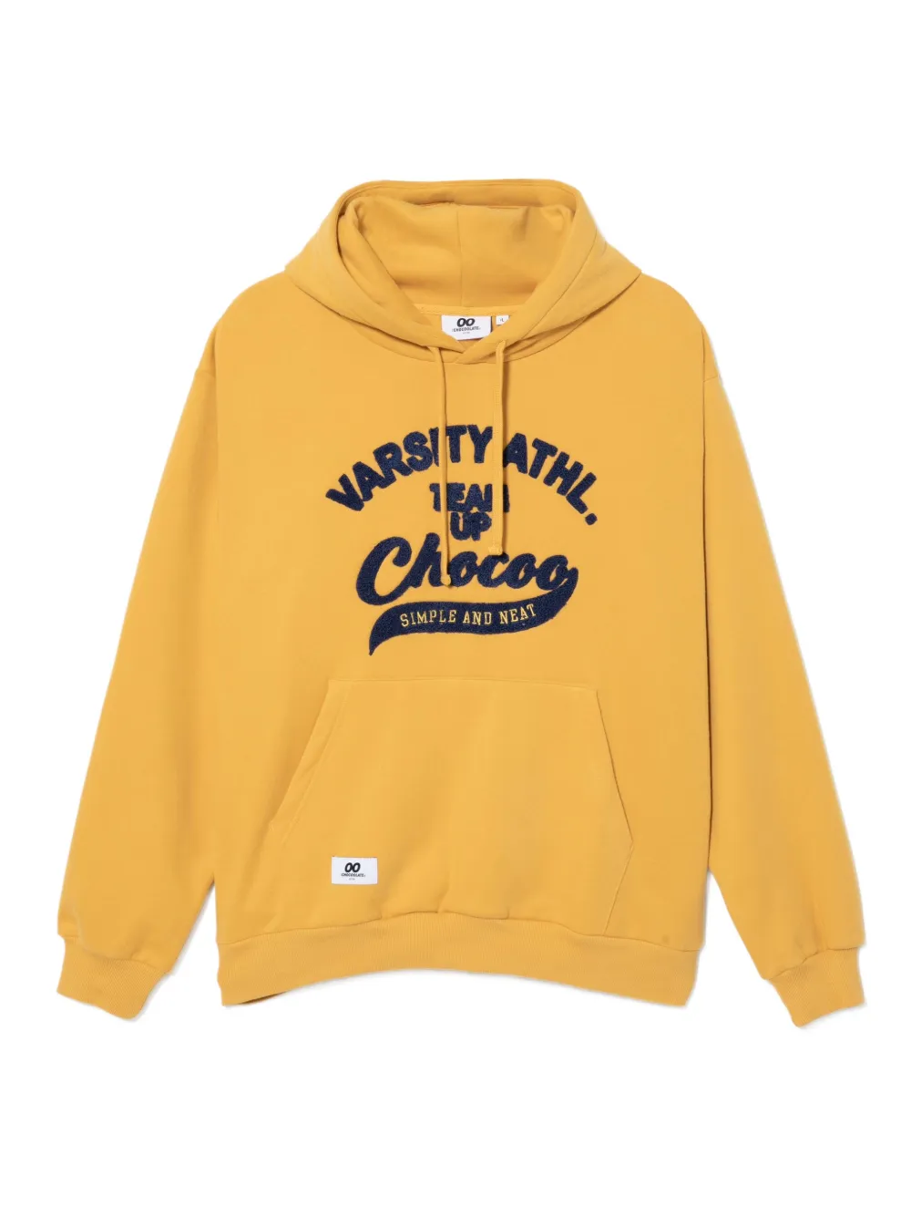 CHOCOOLATE logo-appliqué hoodie | Yellow | Image 1
