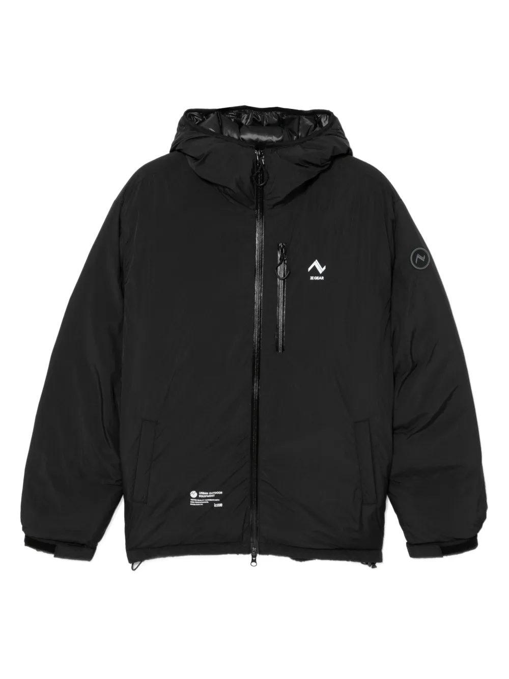 izzue logo-print padded jacket | Blue | Image 1