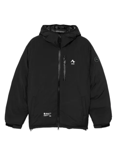izzue logo-print padded jacket