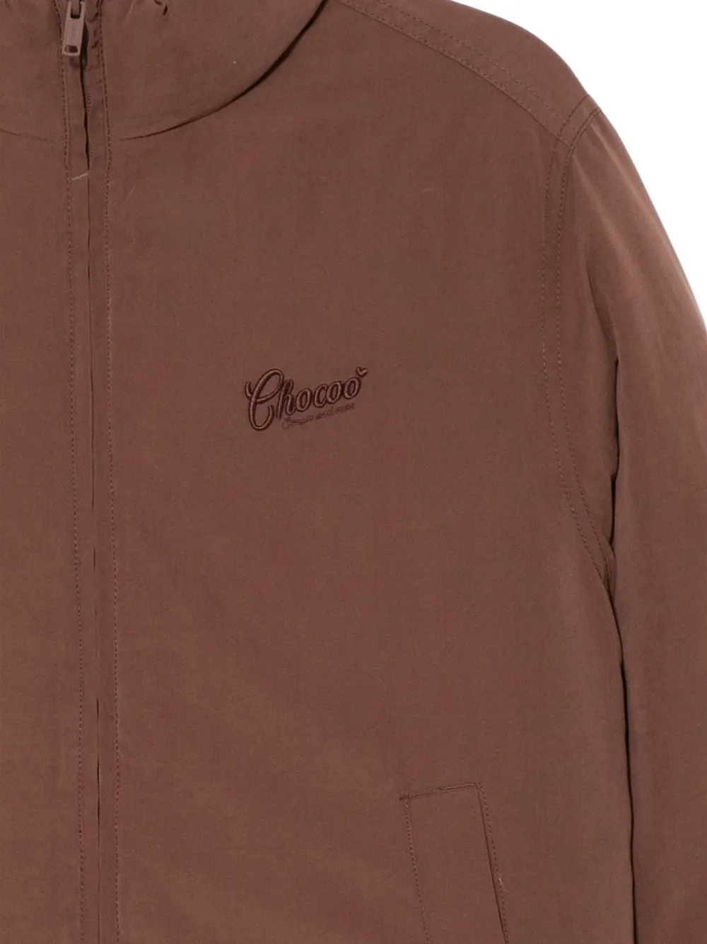 Chocoolate Logo-embroidered Jacket In Brown