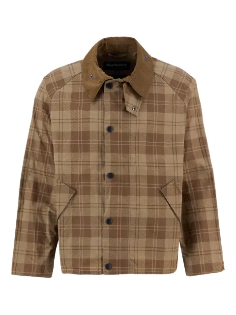 Barbour check windbreaker