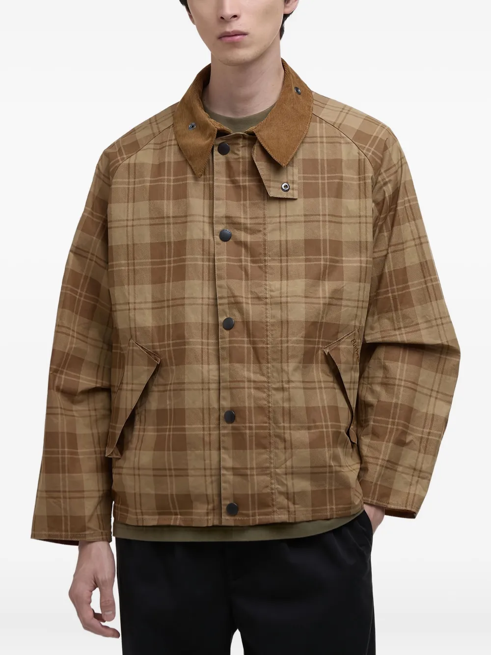 Barbour Geruit windjack Bruin