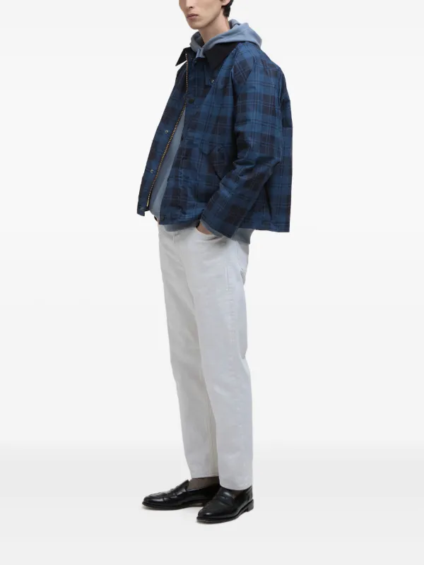 Barbour Check Windbreaker | Blue | FARFETCH
