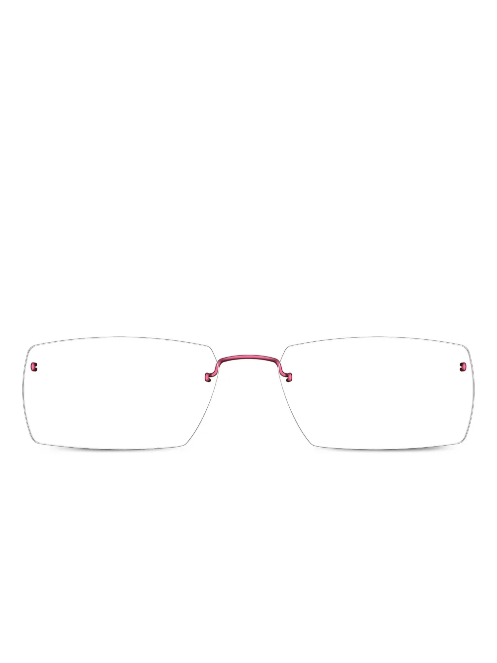 Lindberg Spirit 2516 rimless rectangle-frame glasses | Pink | Image 1