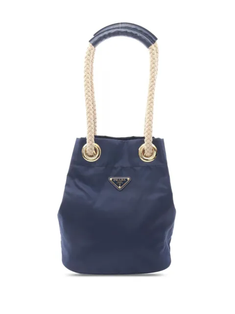 Prada Pre-Owned 2013-2025 Small Re Nylon Mariner bucket bag