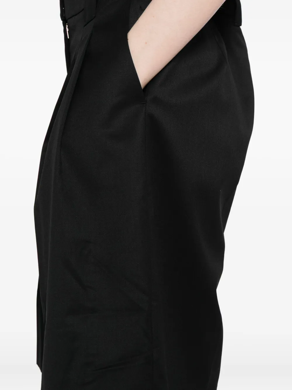 Ganni Tailored Shorts In Black