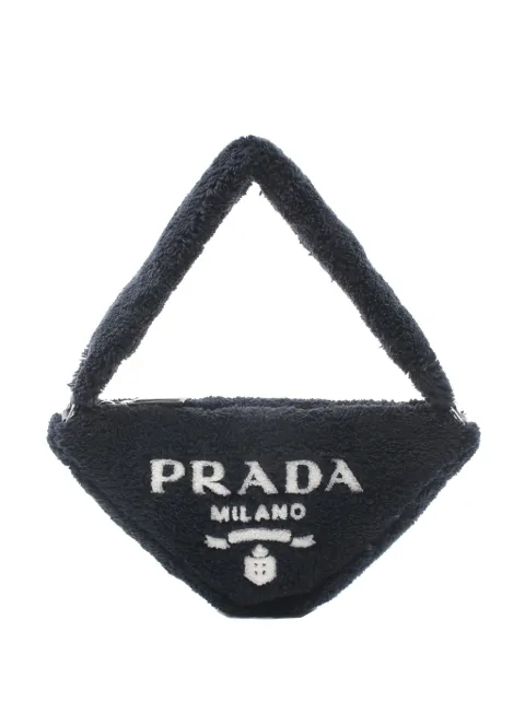 Prada Pre-Owned 2013-2025 Spugna Terry Cloth Triangle Logo handbag