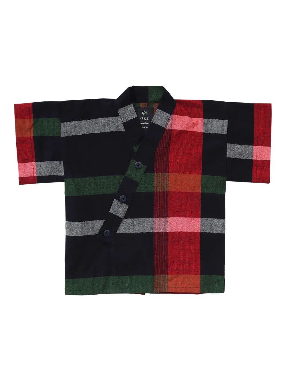 Familiar Kids' Plaid Shirt In Multi