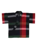 familiar plaid shirt - Black