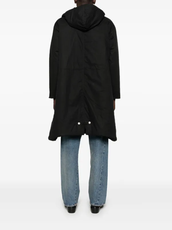 Sunflower Hooded Parka Coat | Black | FARFETCH ZA