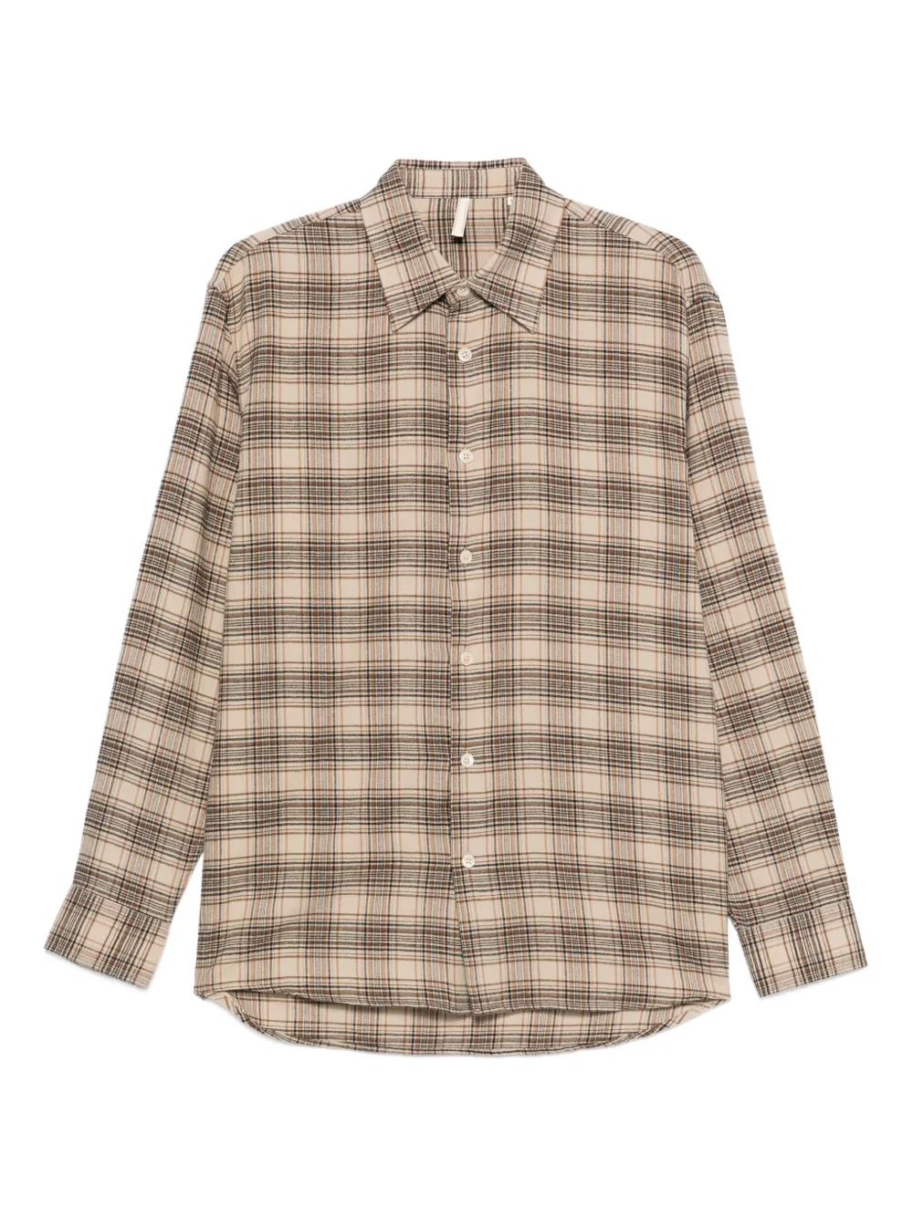 Sunflower checked cotton shirt | Neutrals | Image 1