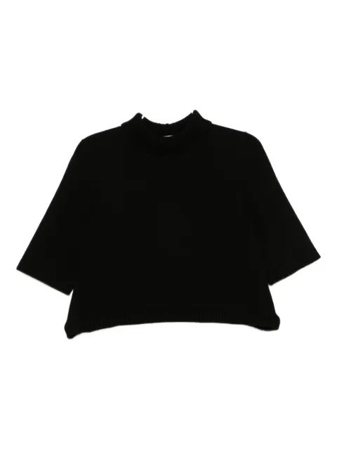 Alaïa high-neck short-sleeve jumper