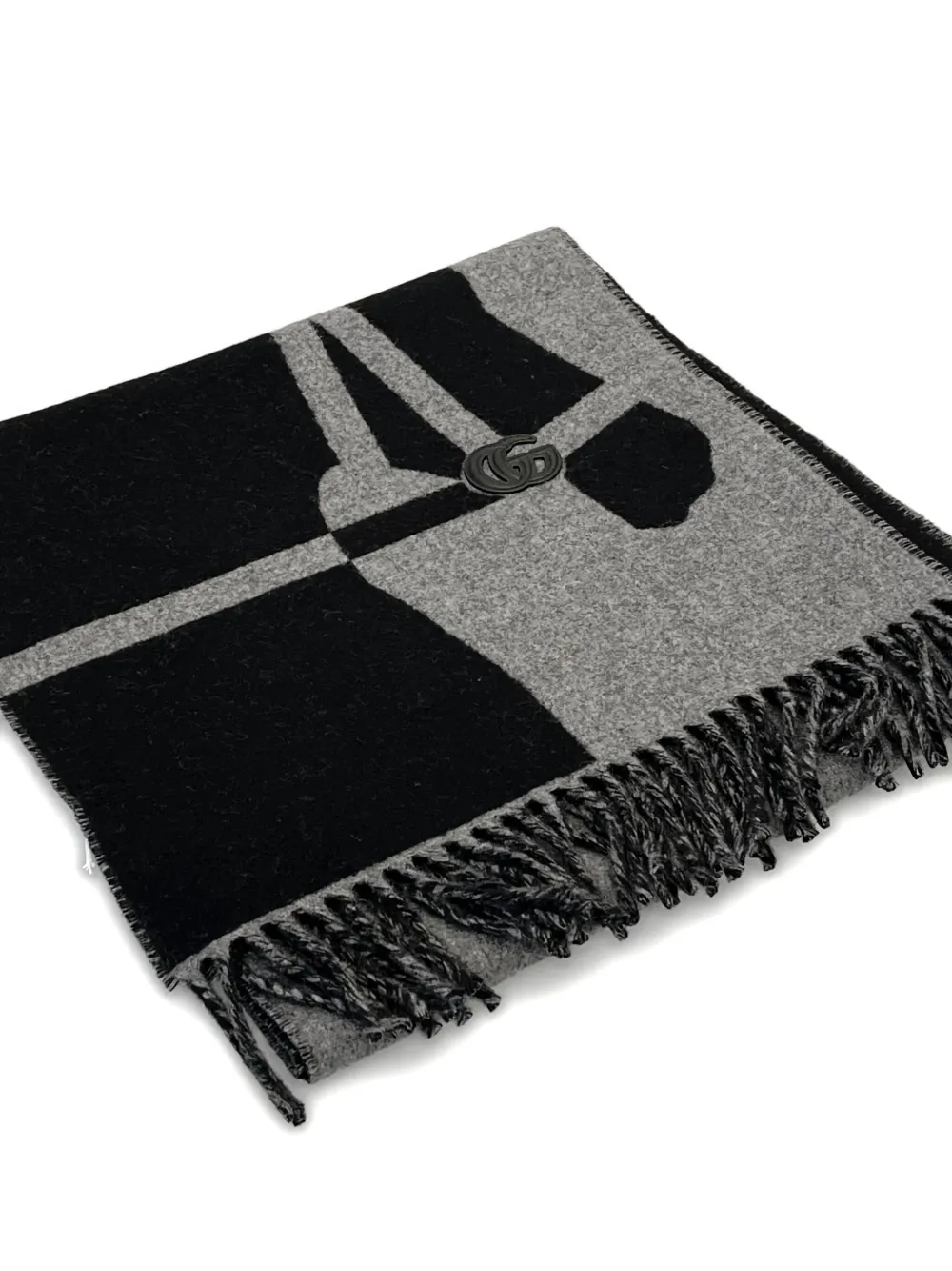 Gucci Sjaal met abstracte print - Zwart
