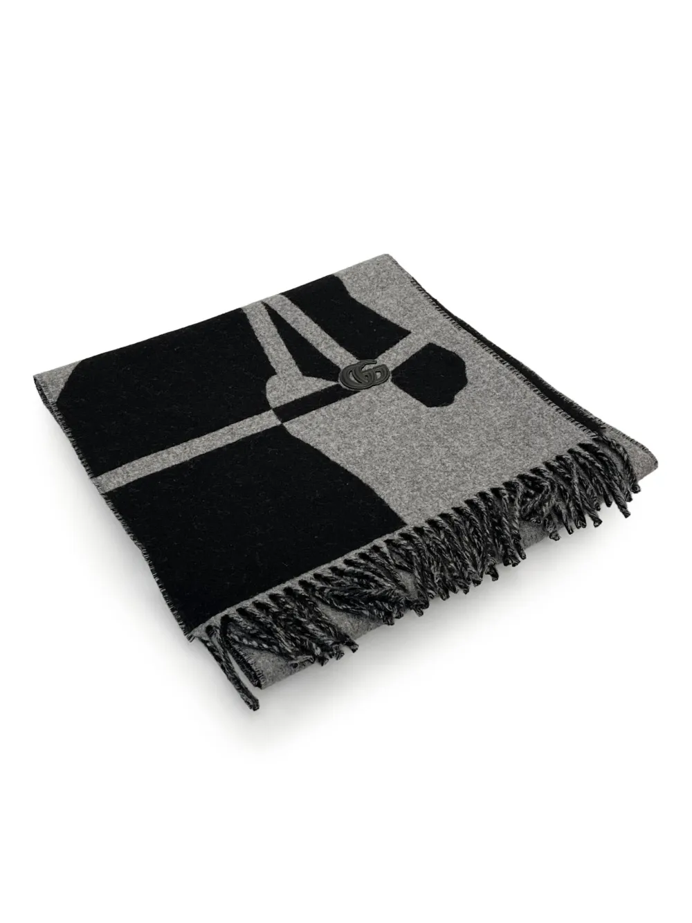 Gucci abstract-print scarf | Black | Image 1