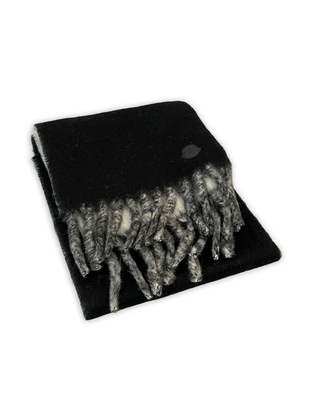 Moncler Alpaca Wool-blend Scarf In Black