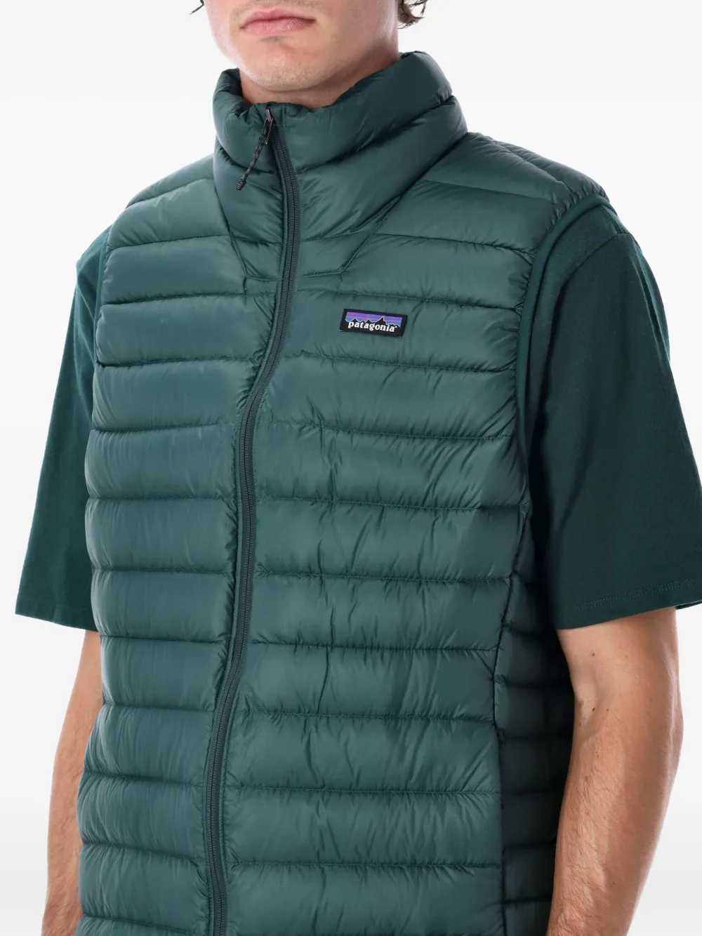 Patagonia Down Sweater bodywarmer Groen