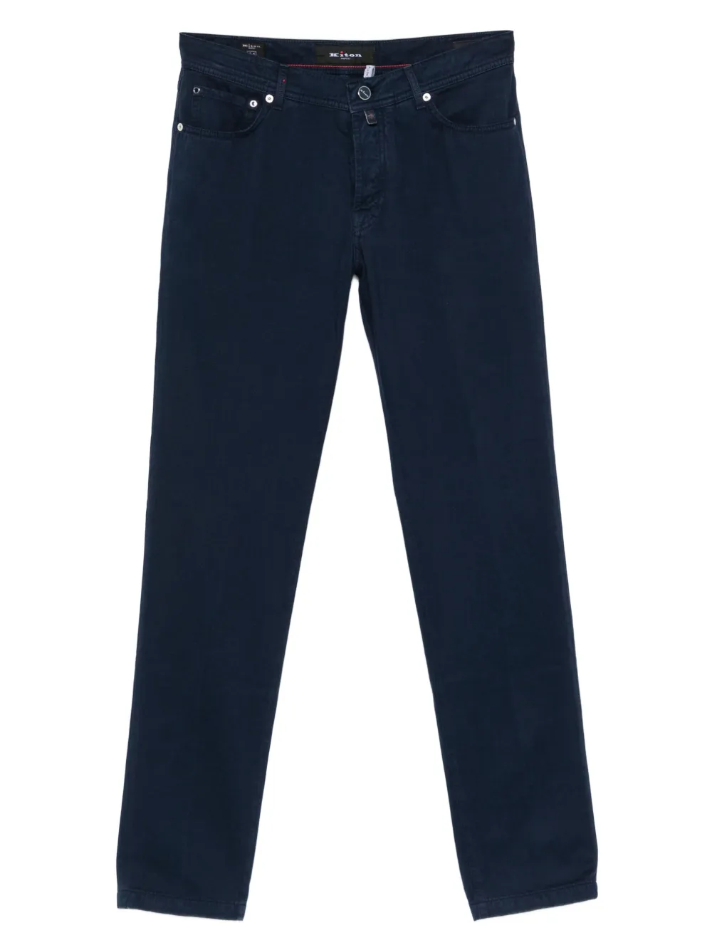 Kiton button-fastening tapered trousers | Image 1