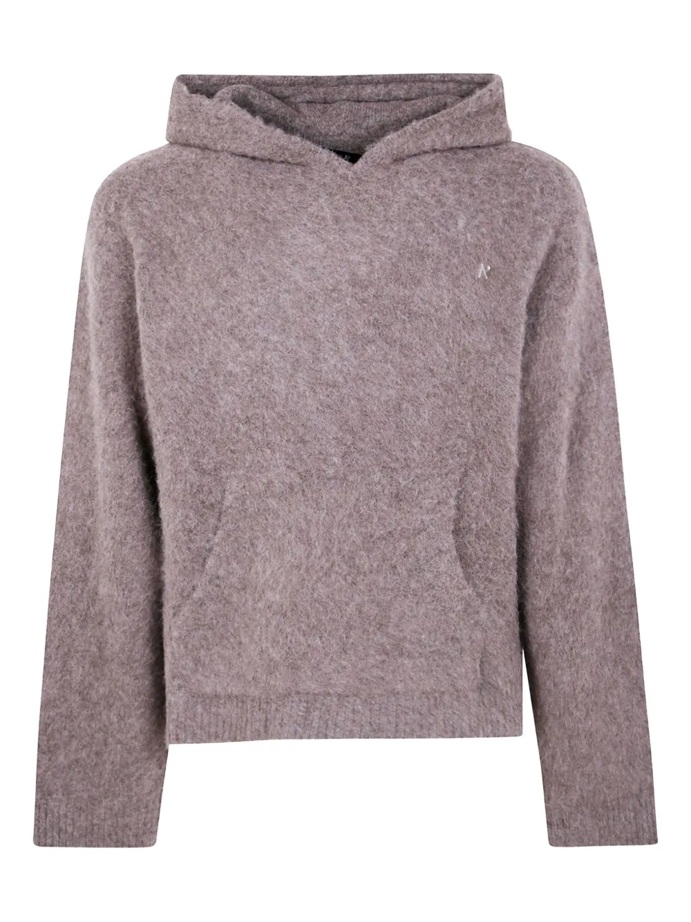 Represent logo-embroidered hoodie | Brown | Image 1