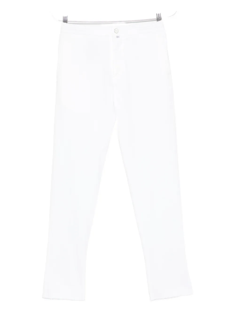 Kiton cotton tapered trousers | White | Image 1