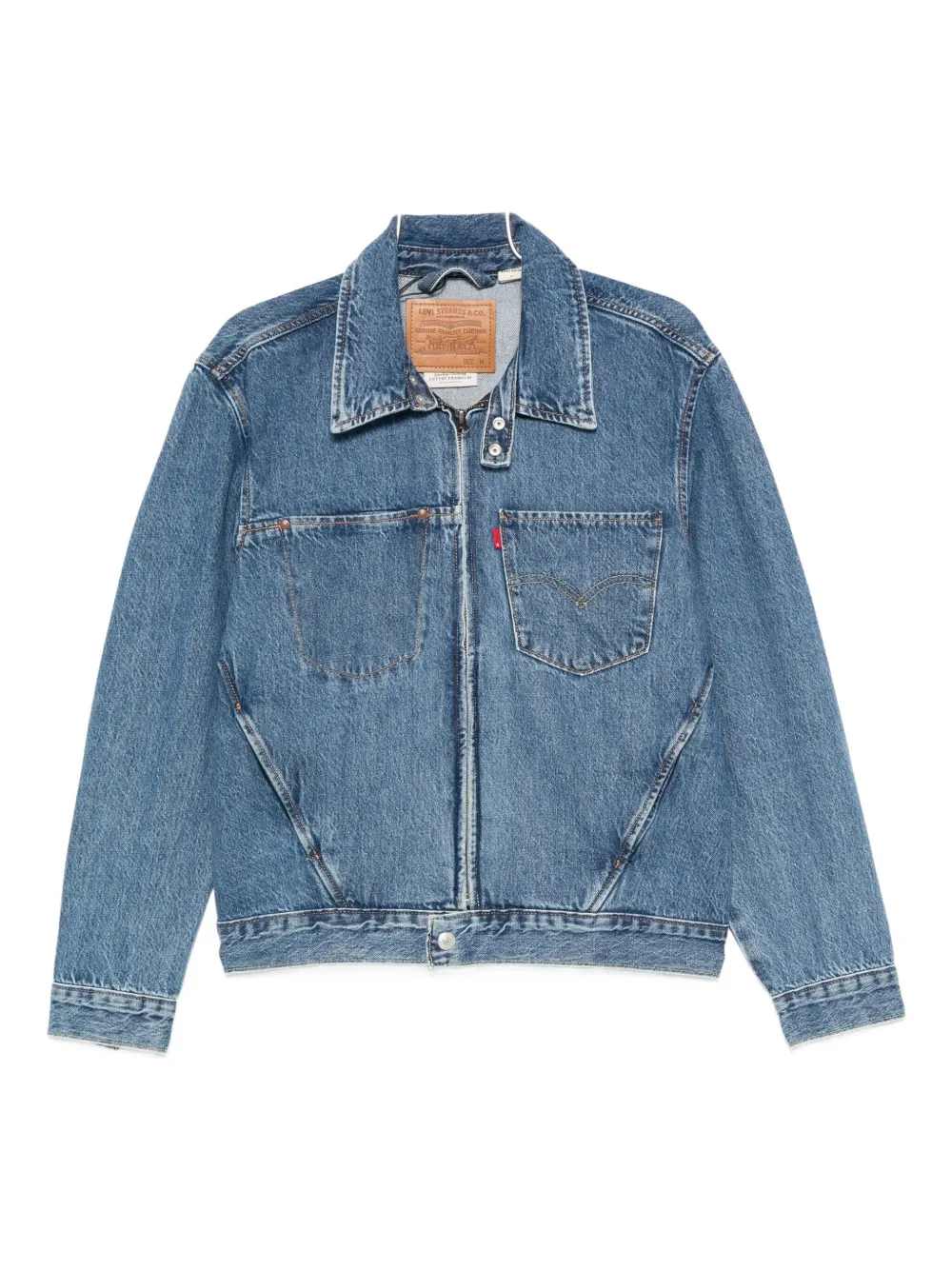 Levi's Zip-front Denim Jacket In Blue