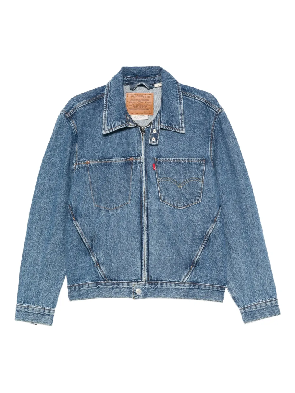 Levi's zip-front denim jacket - ブルー Levi's zip-front denim jacket - ブルー
