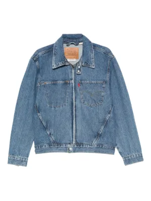 Levi's Twist Trucker ジップデニムジャケット | ブルー | FARFETCH JP