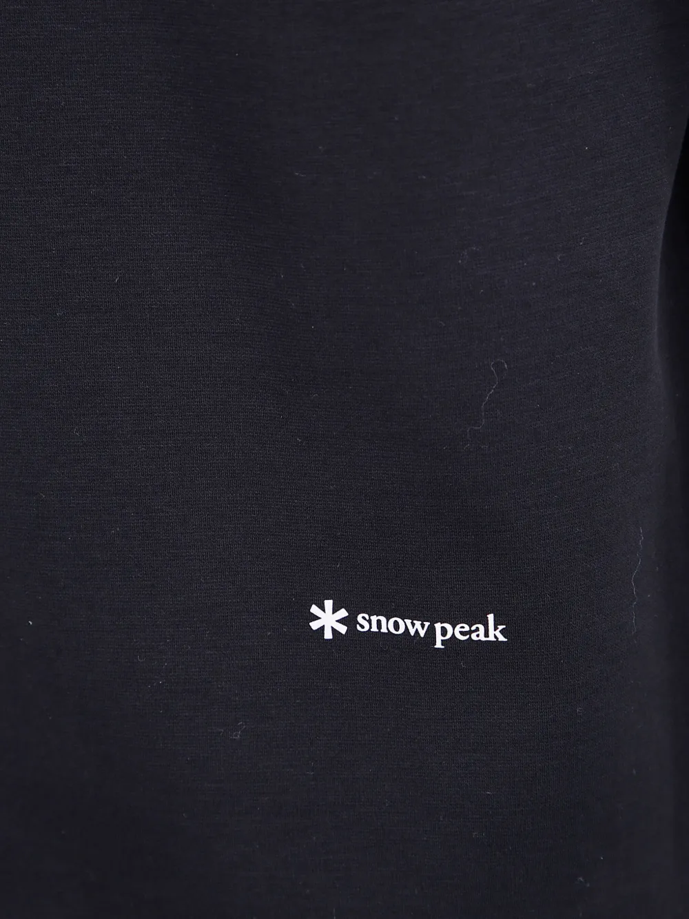 Snow Peak T-shirt met logodetail Zwart
