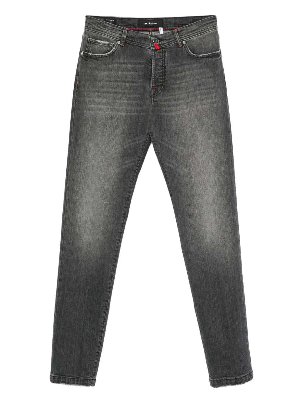 Kiton jean cigarette en coton | gris | Image 1