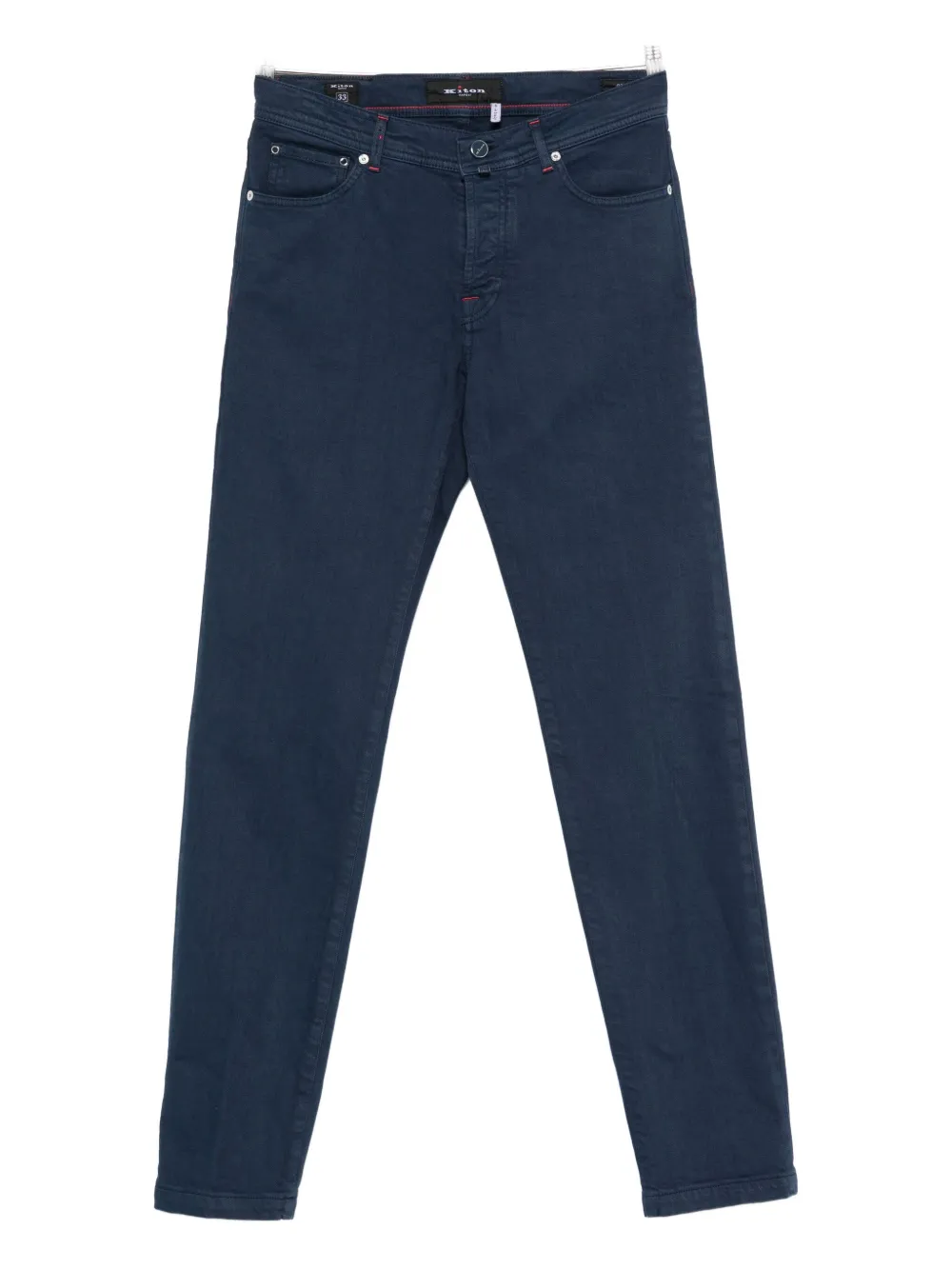 Kiton cotton tapered rousers | Blue | Image 1