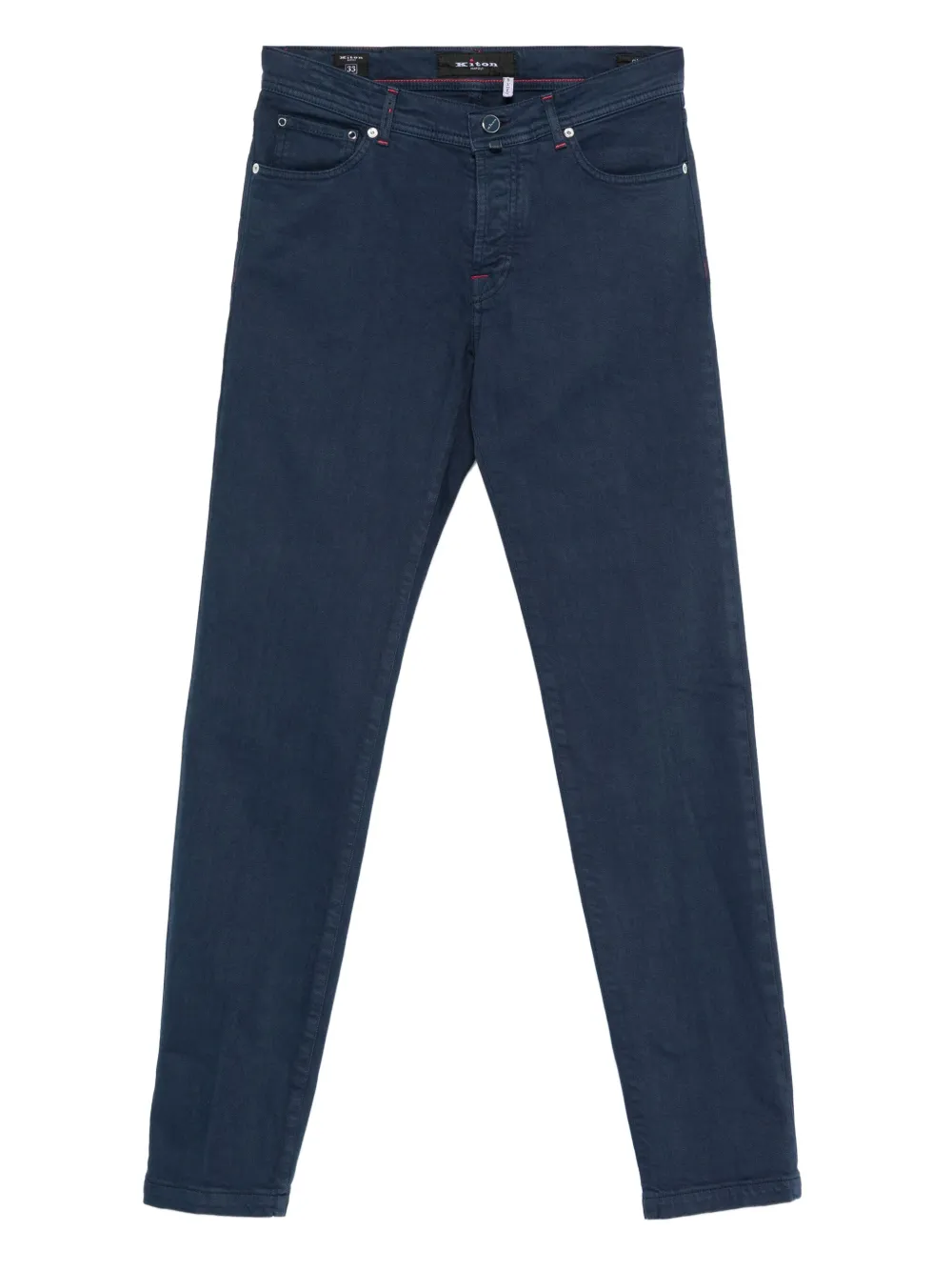 Kiton pantalones tapered de algodòn | azul | Image 1
