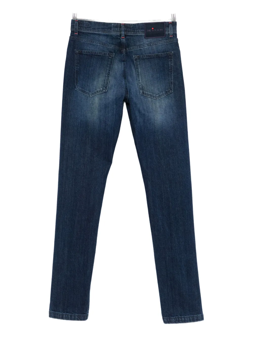 Kiton Jeans met effect - Blauw