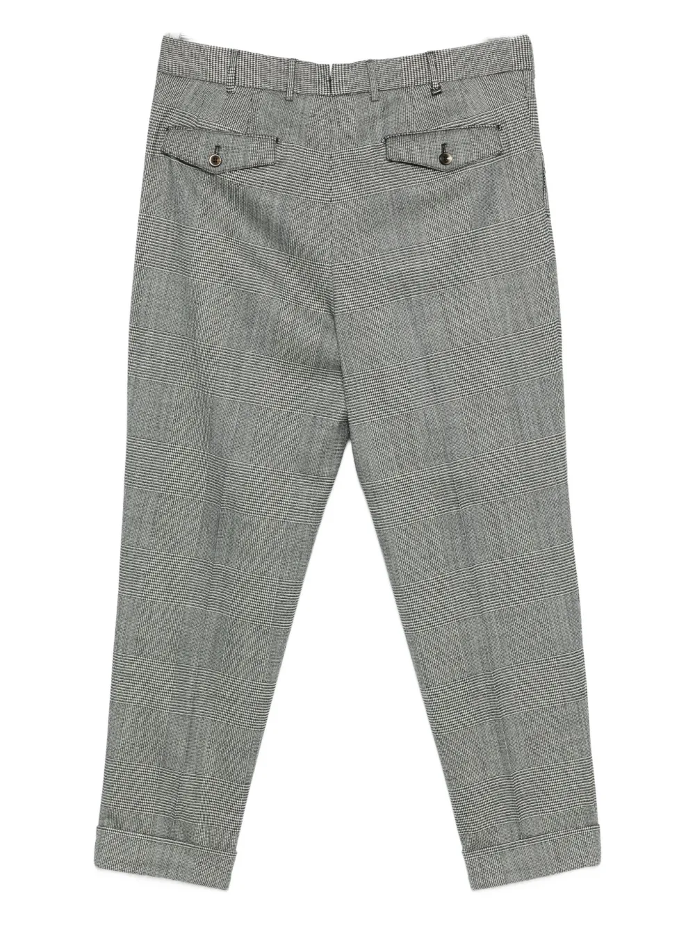 PT Torino checked wool cuffed trousers | Bundfaltenhosen | Image 2