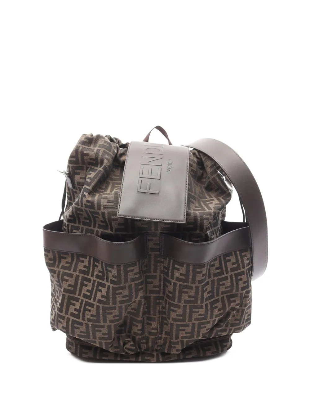 Fendi Pre-Owned 2010-2025 Large Zucca Canvas Strike backpack | Brown | Image 1
