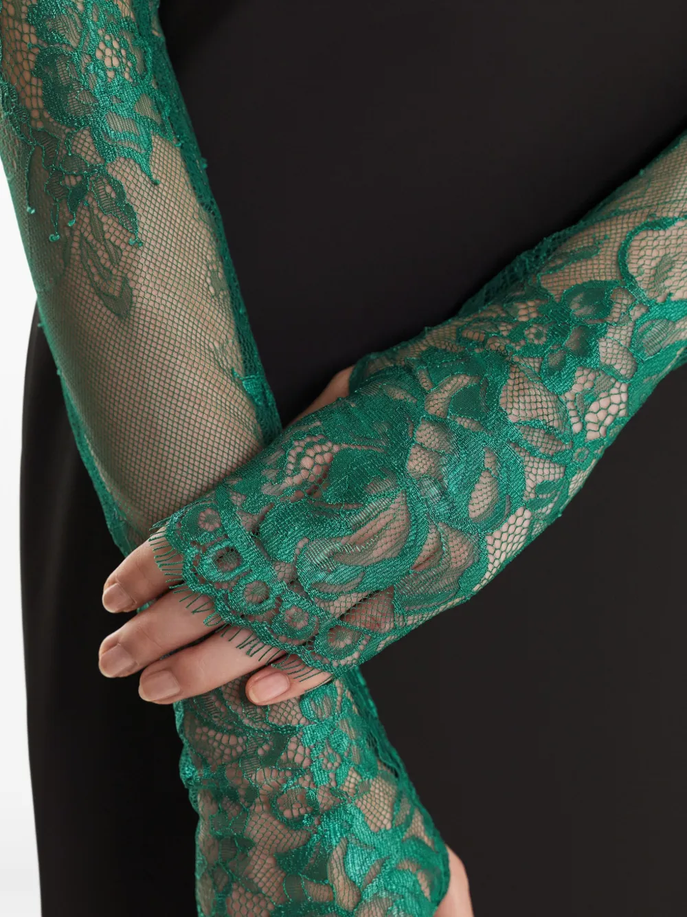 2310 STUDIO floral-lace gloves | Image 2