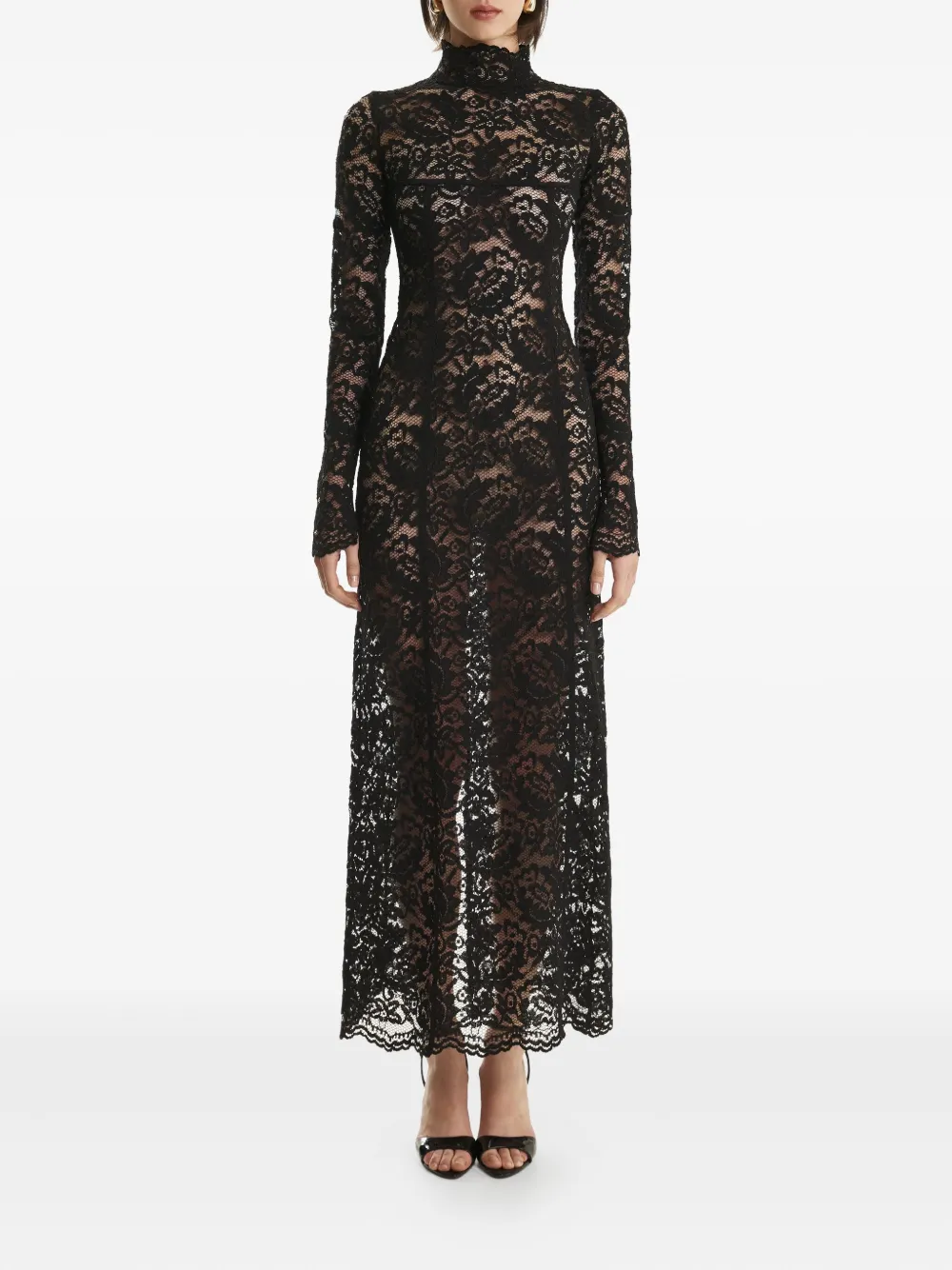 2310 STUDIO high-neck midi dress | Black | Image 1