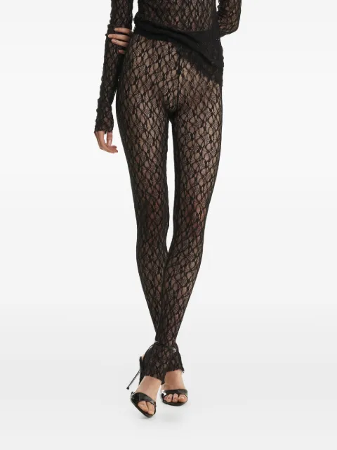 2310 STUDIO lace-pattern trousers