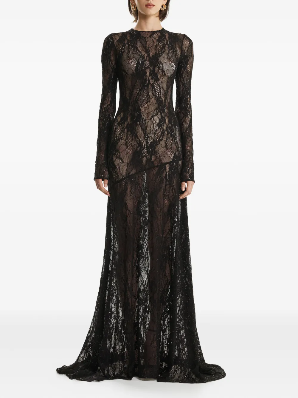 2310 Studio Sequin-embellished Maxi Dress In Black