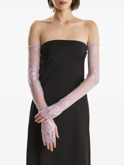 2310 STUDIO floral-trimmed gloves