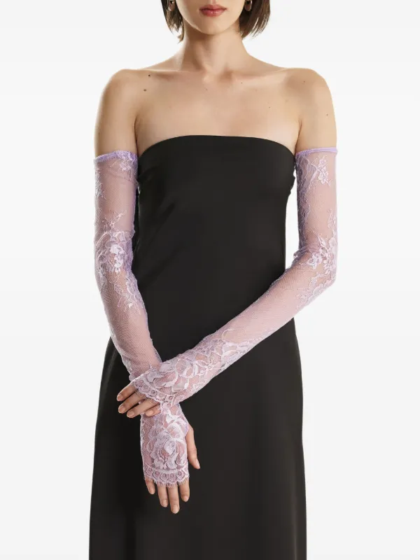 fitted lace wedding dress Prom Unholy Velvet Maxi Dress With Gloves And Choker main image 0