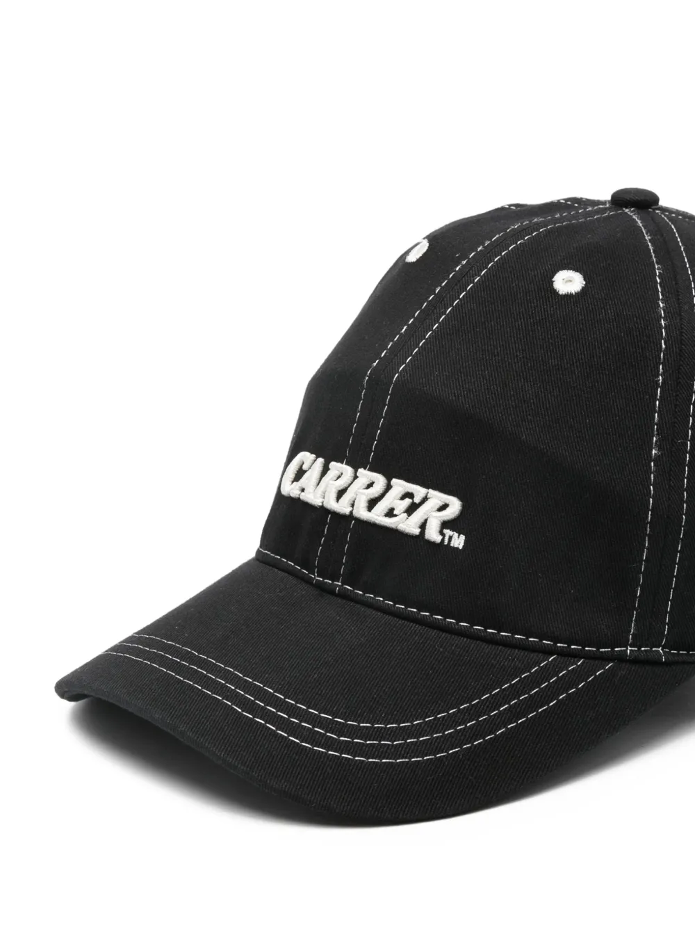  Carrer Logo-embroidered Baseball Cap - Black 