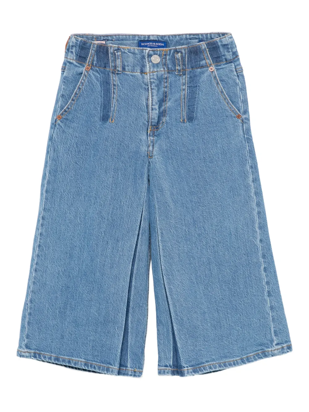 Scotch & Soda Kids プリーツ ワイドパンツ - ブルー Scotch & Soda Kids プリーツ ワイドパンツ - ブルー
