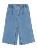 Scotch & Soda Kids pleated wide-leg trousers - Blue