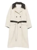 MARK KENLY DOMINO TAN Cibel wool double-breasted coat - Neutrals