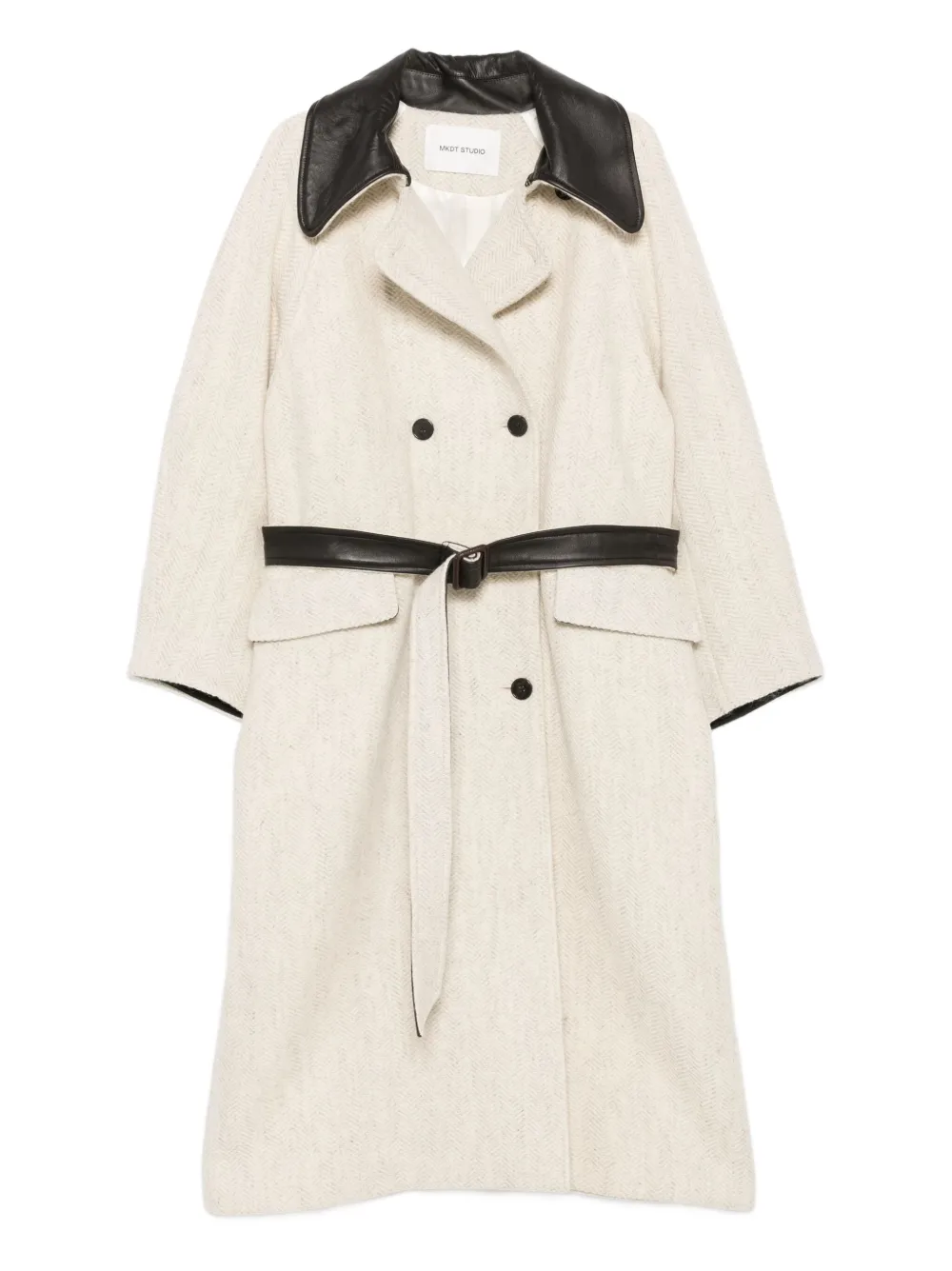 MARK KENLY DOMINO TAN Cibel wool double-breasted coat | Neutrals | Image 1
