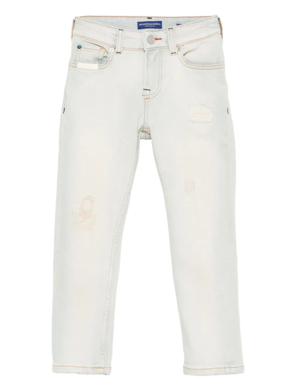 Scotch & Soda Kids ダメージ ジーンズ - ブルー Scotch & Soda Kids ダメージ ジーンズ - ブルー